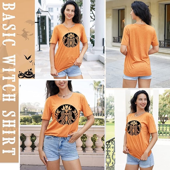 Witch Halloween Starbucks Shirt - Picture 2 of 5
